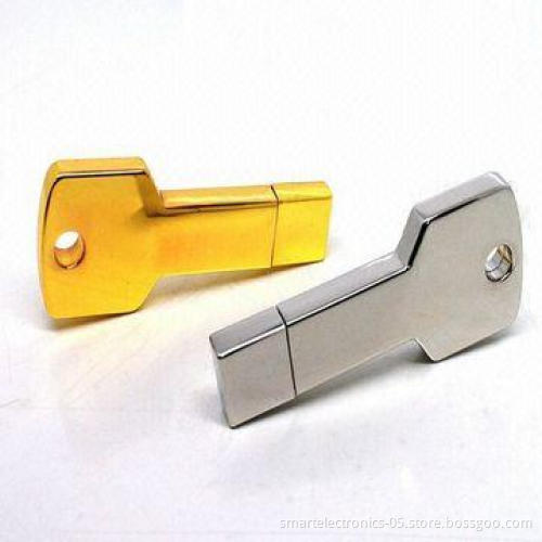Metal Key USB Flash Drives, 64MB-128GB Capacity